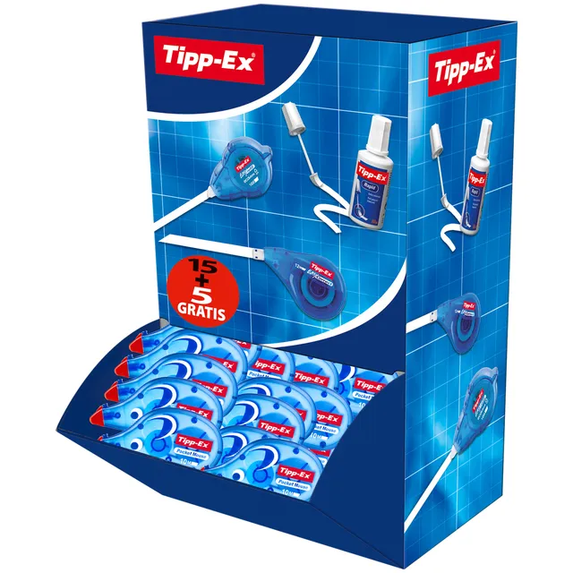 Tipp-ex Correctietape Tipp-Ex pocket mouse 4.2mmx10m valuepack à 15+5 gratis