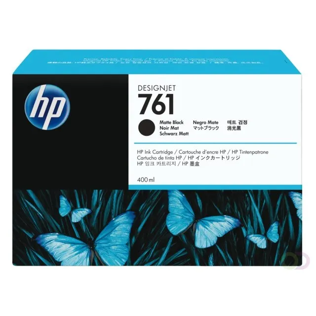 HP 761 matzwarte DesignJet inktcartridge, 400 ml (CM991A)