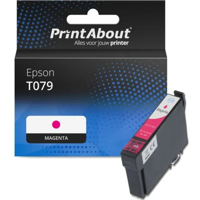 PrintAbout huismerk Inktcartridge T079 (C13T07934010) Magenta geschikt voor Epson