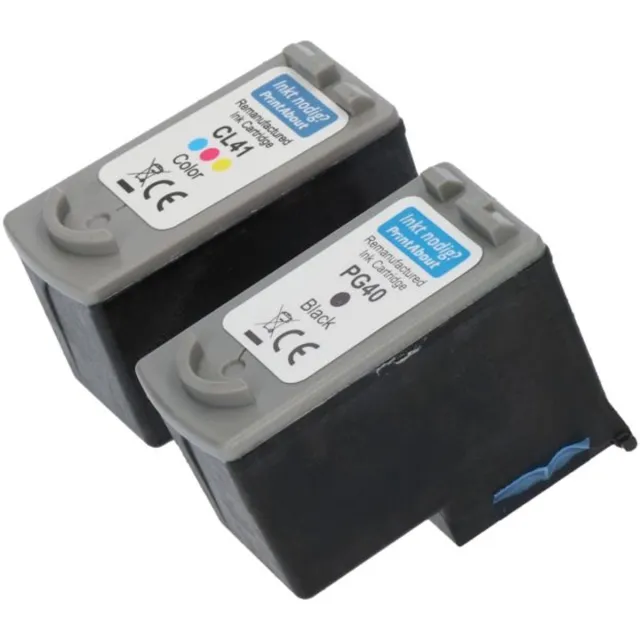 PrintAbout Inktcartridge / Alternatief voor de Canon PG-40 / Zwart + 3 Kleuren