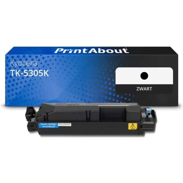 PrintAbout huismerk Toner TK-5305K Zwart Geschikt voor Kyocera