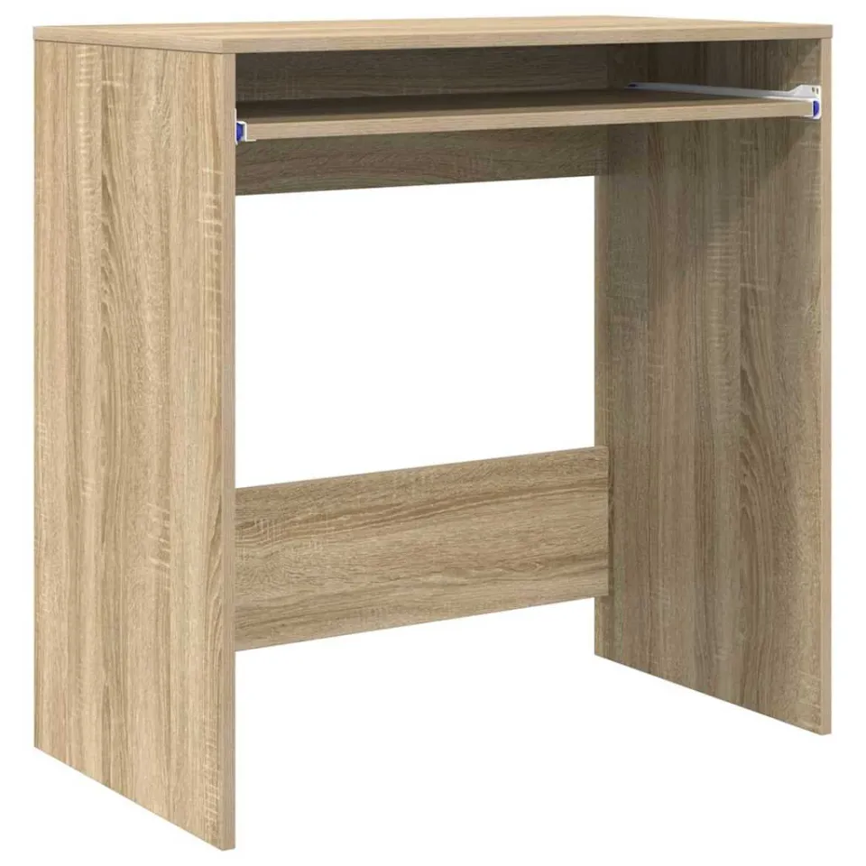 vidaXL Bureau Sonoma Eiken 77,5 x 43 x 79 cm Bewerkt hout, foto 3