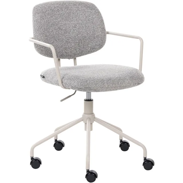 Beliani RIPLEY - Bureaustoel - Grijs - Polyester