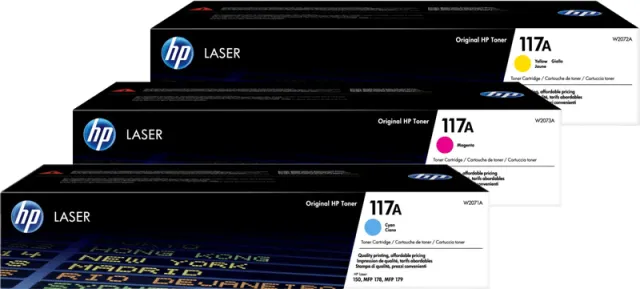 Hp 117A Toner Kleuren 3-pack cyaan
