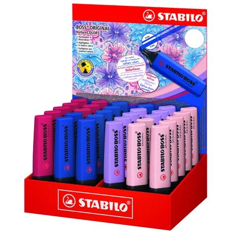 Stabilo Markeerstift STABILO Boss Wildflower display groot assorti