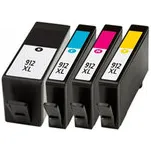 HP Huismerk HP 912 XL Inktcartridges Multipack (zwart + 3 kleuren)
