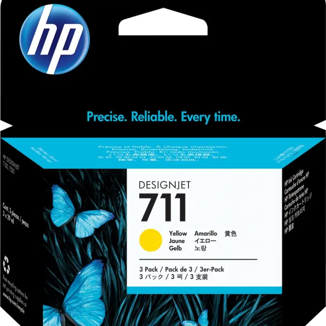 HP Original Ink Cartridge HP 711 Yellow Geel