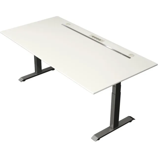 Kerkmann Zit sta bureau Move Boost 4 - 200x100cm - wit-antraciet