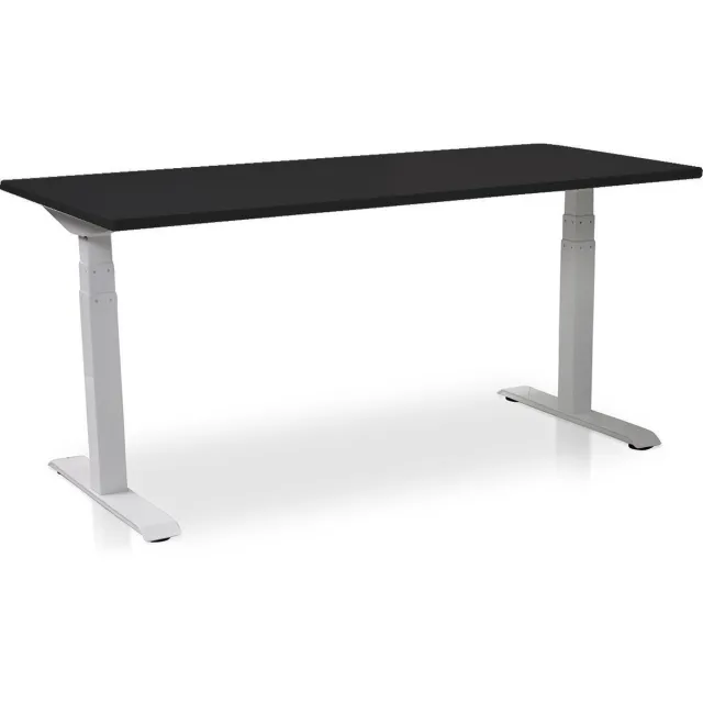 Multi Ratio Zit-sta bureau elektrisch verstelbaar - MRC PRO NEN-EN 527 | 180 x 80 cm | frame wit - blad zwart eiken | memory functie met USB | 150kg draagvermogen Wit frame