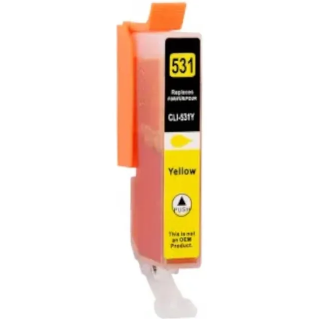 Inktkeuze Cli-531 Geel - Huismerk inktcartridge compatible met Canon Pixma TS8750 / Canon Pixma TS8751