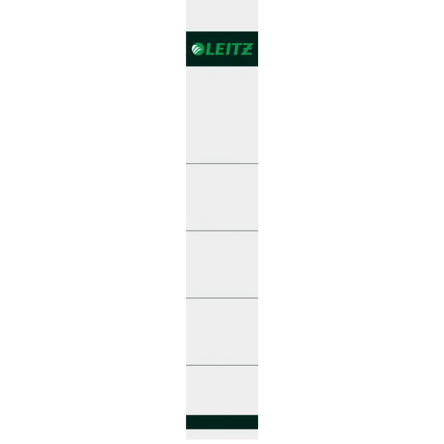 Leitz rugetiketten, voor serie 1050, ft 3,2 x 19 cm, pak van 10 stuks, grijs