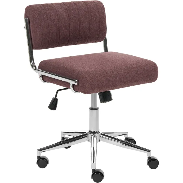 Beliani ARLOFT - Bureaustoel - Bordeauxrood - Polyester