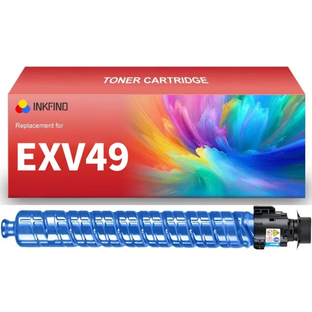 INKFIND EXV49 Cyaan tonercartridge compatibel met Canon C-EXV49 EXV49 Cyaan geschikt voor Canon imageRUNNER ADVANCE C3020/C3320/C3320F/C3320L/C3325/C3330/C3520/C3520i/C3525/C3525i/C3530/C3530i - 1-pack Cyaan cyan x 1