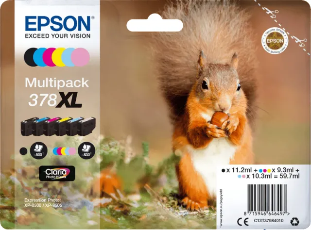 Epson 378XL Cartridges Combo Pack zwart + kleur