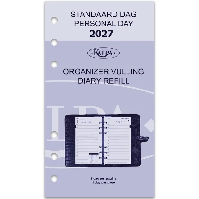 Kalpa Agendavulling 2027 Kalpa Personal 1dag/1pagina