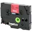 Brother Huismerk Brother TZe-435 Labeltape 12mm Wit op Rood