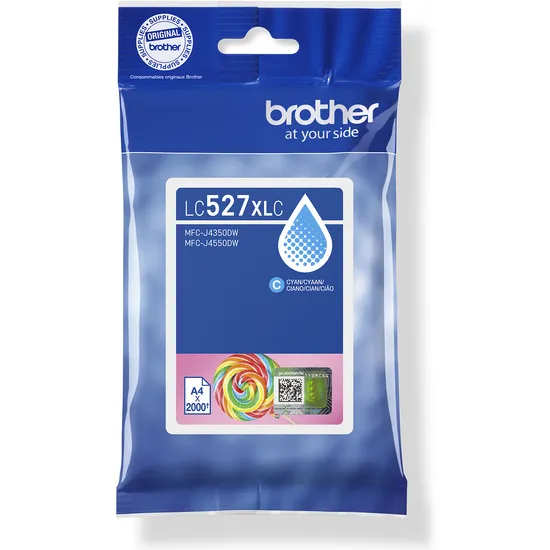 Brother Inktcartridge Brother LC-527XLC blauw Cyaan