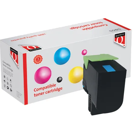 Quantore Tonercartridge Quantore alternatief tbv Lexmark 80C2SC0 blauw