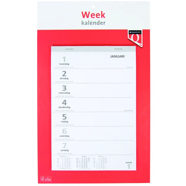 Quantore Weekkalender 2027 Quantore