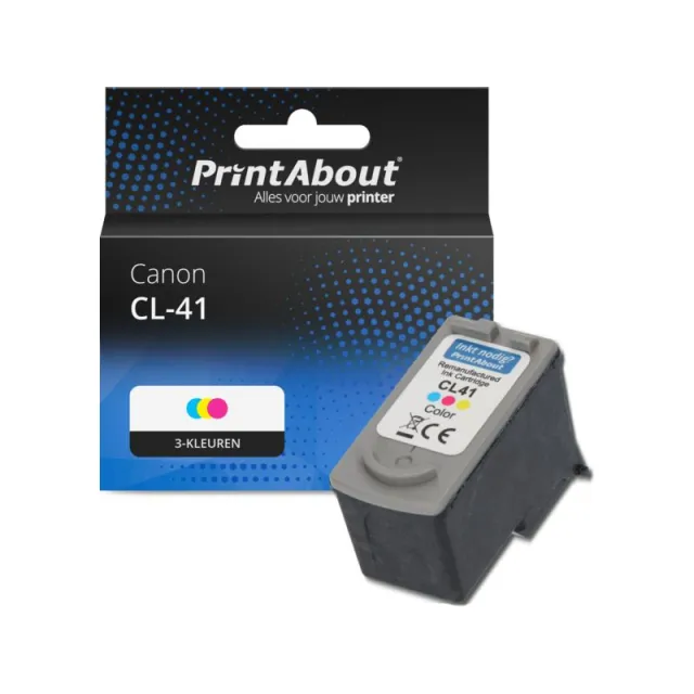 PrintAbout huismerk Inktcartridge CL-41 3-kleuren Geschikt voor Canon