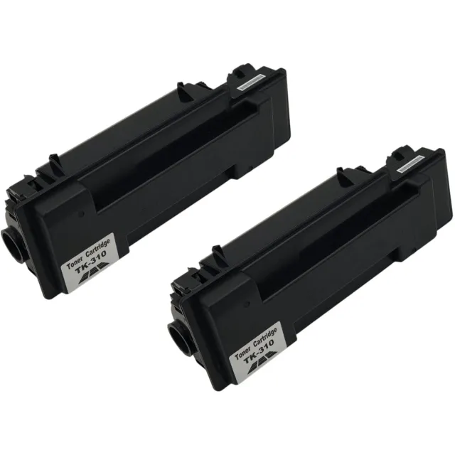 KATRIZ huismerk toner TK310 Zwart (2 stuks) |Geschikt voor KYOCERA FS 2000 D/FS 2000 series / FS 3900 DN / FS 3900 DTN / FS 4000 DN / FS 4000 DTN/FS 4000 series 2x Zwart