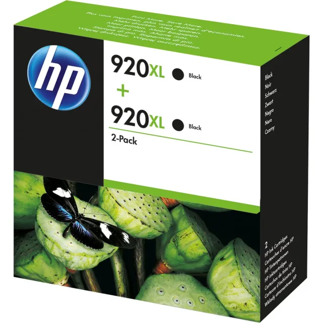 HP 920XL - Inktcartridge / Zwart / 2-Pack