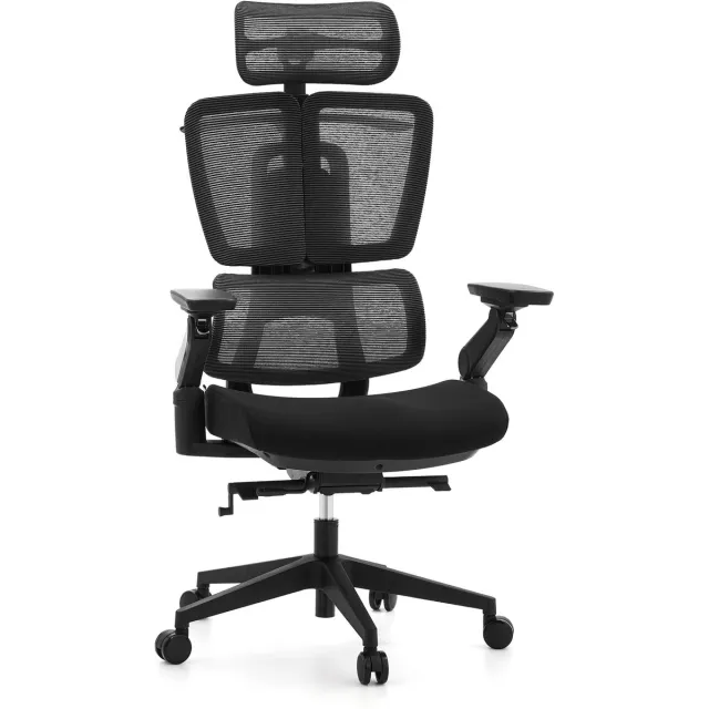 hjh office Bureaustoel / directiestoel ERGO U2 FLEX3 Zitting stof / rugleuning gaas zwart hjh OFFICE