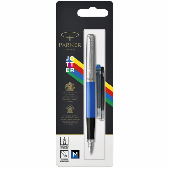 Parker Vulpen Parker Jotter Original CT M blauw blister à 1 stuk