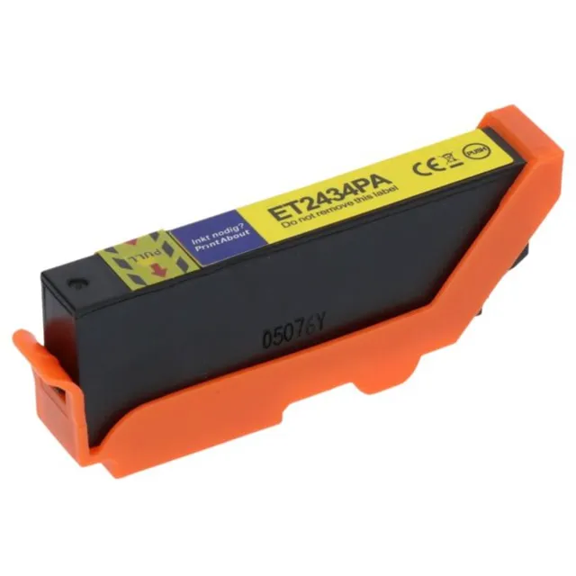 PrintAbout Huismerk Epson 24XL (C13T24344012) Inktcartridge Geel Hoge capaciteit