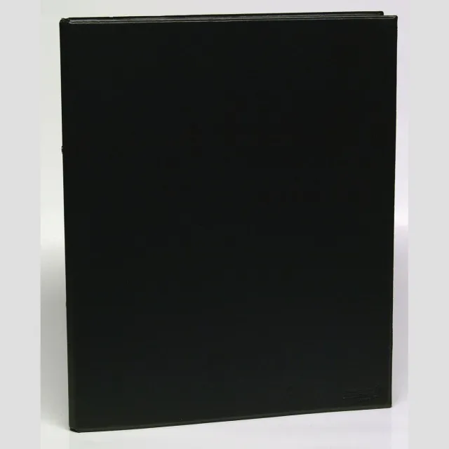 Aurora Ringmap voor ft A4, 2 ringen van 25 mm, uit PVC, zwart