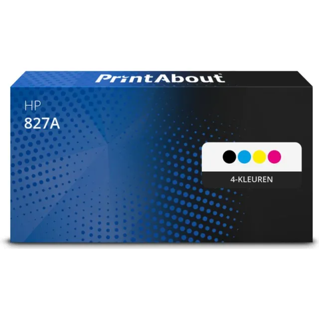 PrintAbout huismerk Toner 827A (CF300A) 4-kleuren Multipack Geschikt voor HP