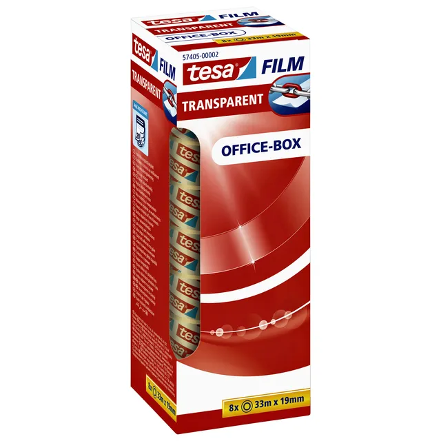 Tesa Plakband tesafilm® 33mx19mm transparant 8 rollen