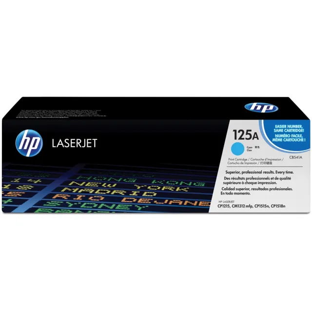 Hp toner 125A, 1 400 pagina's, OEM CB541A, cyaan