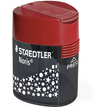 Staedtler Puntenslijper Staedtler Noris 2gaats grijs/rood