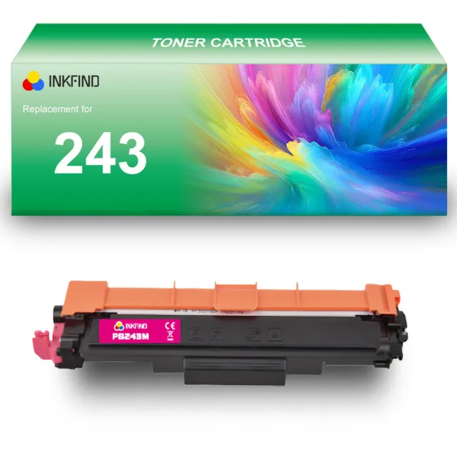 INKFIND TN243 Magenta tonercartridge compatibel met Brother TN243 TN-243 Magenta toner cartridge - 1-pack Magenta Magenta x 1