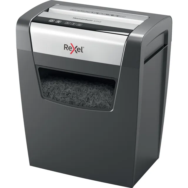 Rexel Momentum papiervernietiger X312 zwart