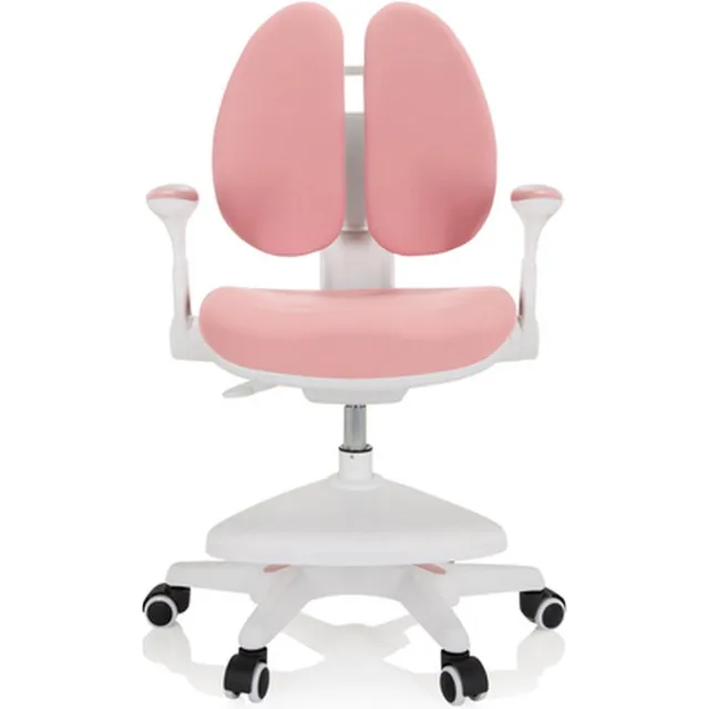 hjh office Kinder bureaustoel KID WING groeit mee met het kind Stof roze hjh OFFICE