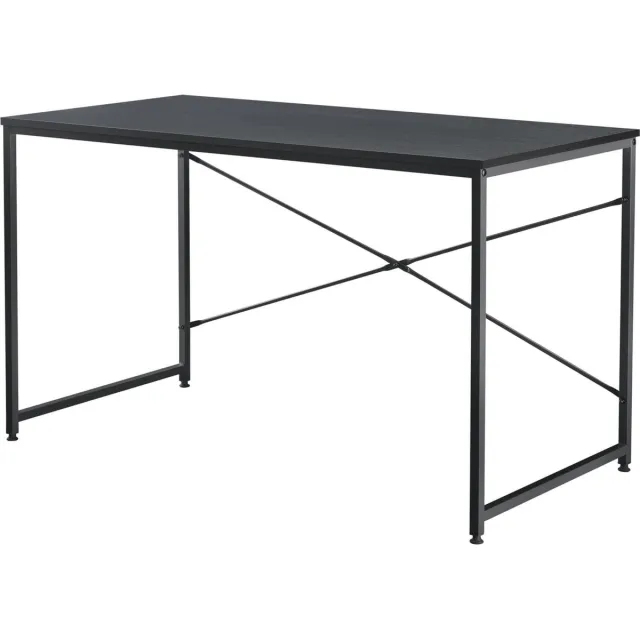 en.casa Bureau Nice 120x60x72 cm spaanplaat en metaal zwart