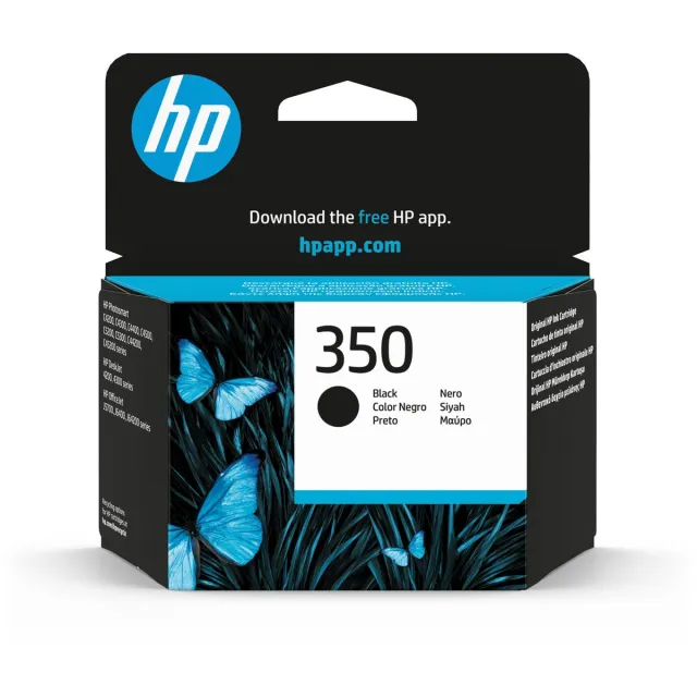 HP 350 Inktcartridge - Black Wit