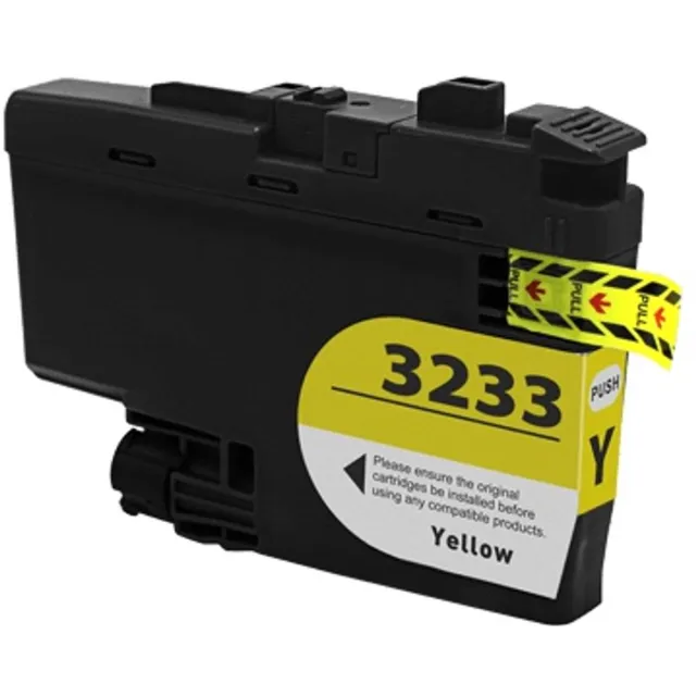 Inktkenners Inktcartridge geschikt voor Brother LC-3233 / LC-3235 | 1x Geel geschikt voor Brother DCP-J1100DW - MFC-J1300DW