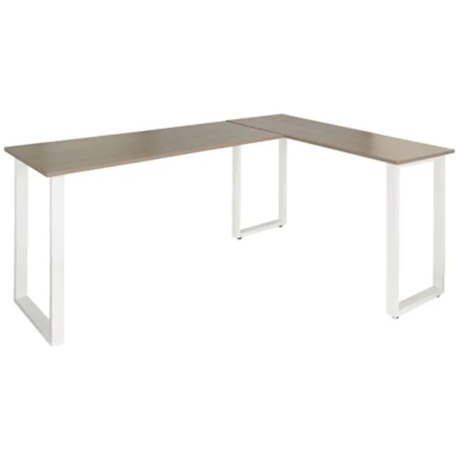 hjh office Bureau WORKSPACE BASIC I 165 x 120 cm Grijs/Wit hjh OFFICE