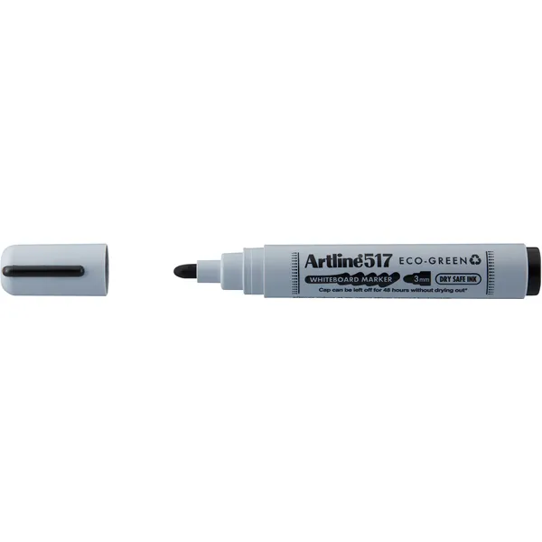 Artline Whiteboardmarker Artline 517 Dry Safe Eco rond medium zwart