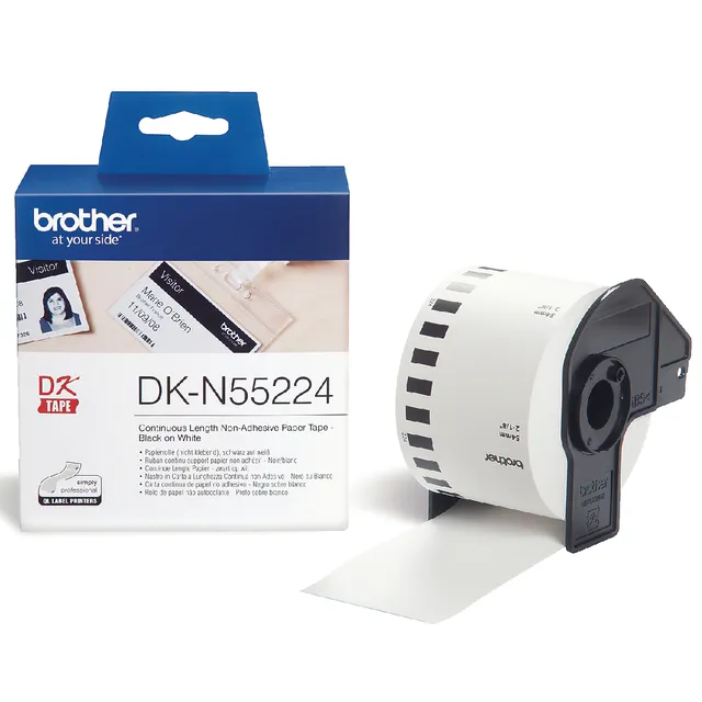 Brother Etiket Brother DK-N55224 doorlopend niet klevend 54mm 1 rol á 30m wit