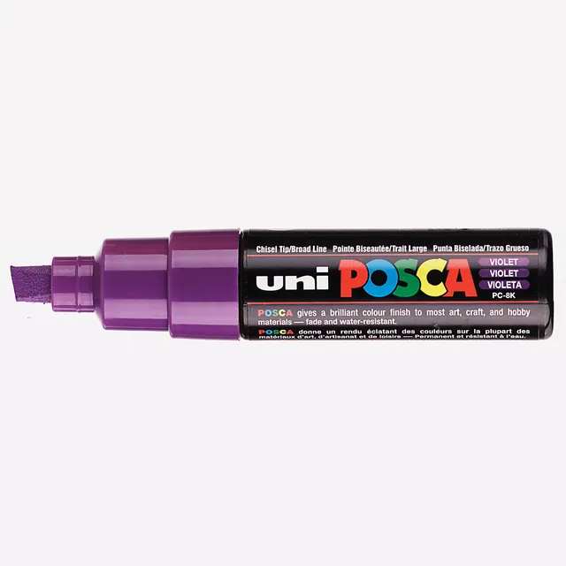 Posca Paintmarker Uni POSCA PC8K breed schuin paars