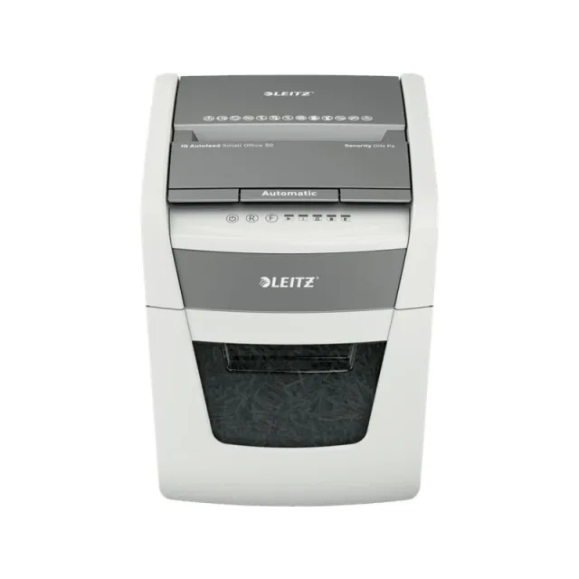 Leitz IQ Auto+ Small Office 50X Papierversnipperaar wit