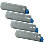 Oki Huismerk OKI MC851 / MC861 (44059165-44059168) Toners Multipack (zwart + 3 kleuren)