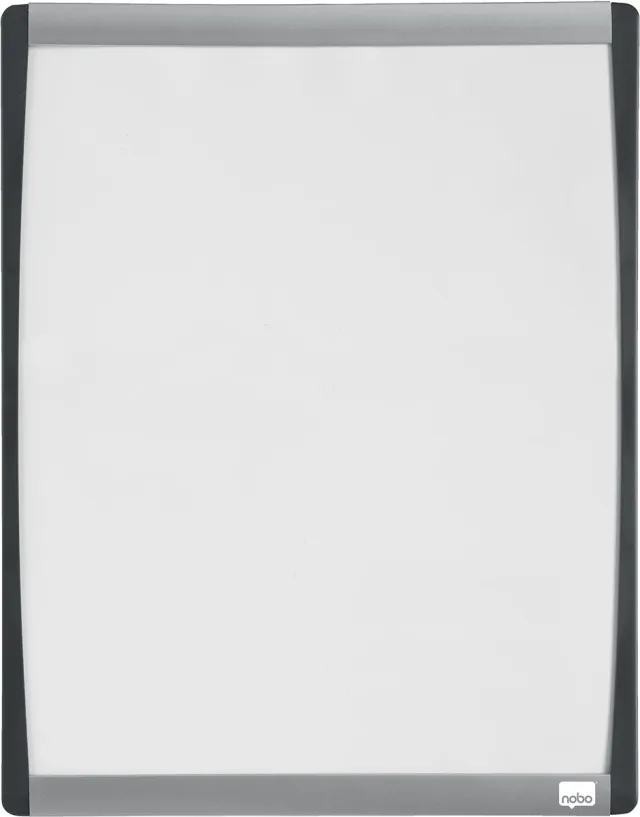 Nobo Mini whiteboard, magnetisch, met gebogen frame, zwart, 33,5 x 28 cm