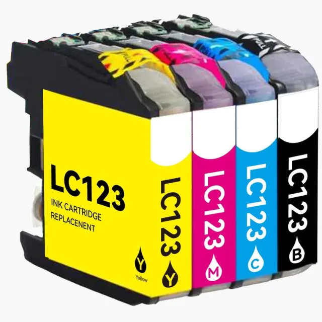 G&G Voordeelset - Vervanger voor Brother LC-121/LC-123 Black, Cyan, Magenta, Yellow