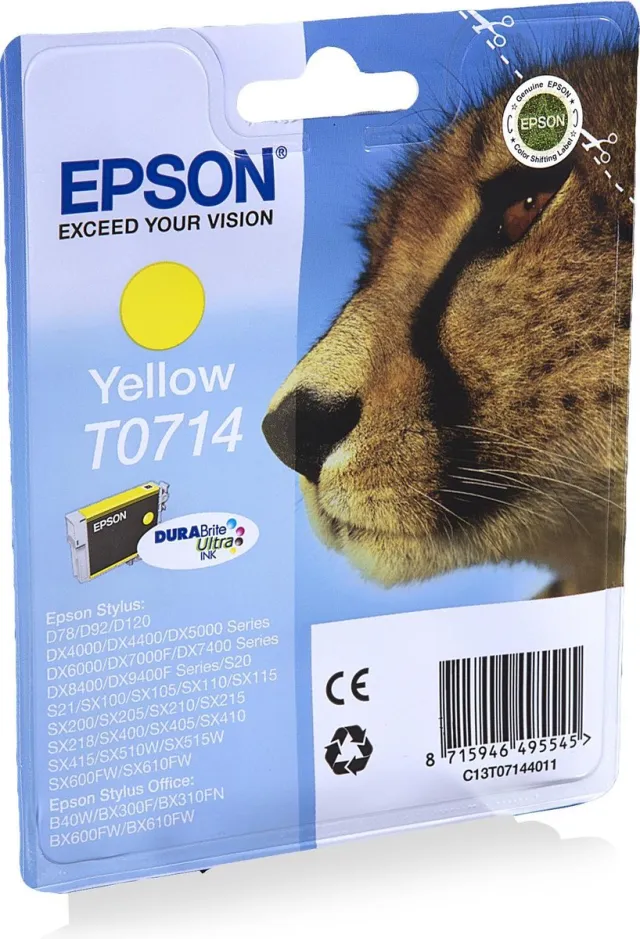 Epson Original Ink Cartridge Epson C13T07144012 Yellow Geel