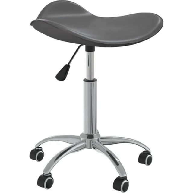 vidaXL Salonkruk - kunstleer - grijs